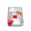 Copo de Vidro Borossilicato Alto Estilo Nórdico para Uso Doméstico, Copo Simples para Água, Copo para Suco de Loja de Chá com Leite, Copo de Café, Copo Criativo de Camada Única