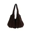 Bolsa Tote Grande Capacidade Estilo Preguiçoso Coreana para Mulheres Outono Inicial Roupas de Trabalho Diárias Casual Relaxada Ombro Único Bolsa de Axila
