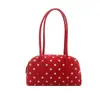 Tendencia transfronteriza bolso estilo coreano bolso bowling bolso de mujer 2026 verano nuevo bolso de un solo hombro de lunares bolso de axila con sensación de alta gama