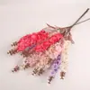 Nuevas flores de jacinto artificiales en tallos largos para escenario de hotel y decoración de bodas, flores de glicinia para decoración de interiores, al por mayor