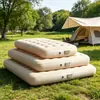 Colchón Inflable Individual Doble para el Hogar Espesado Colchón de Aire Perezoso para Acampar al Aire Libre Tienda de Campaña Plegable Portátil Cama Inflable