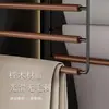 Percha de Lujo Ligero para Pantalones, No Deja Marca, Multifuncional, Madera Maciza, Percha Integrada Antideslizante para Pantalones, Solución Mágica de Almacenamiento Multicapa
