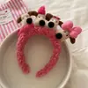 Linda Nueva Diadema de Dibujos Animados para Mujer, Diadema de Felpa para Lavarse la Cara y Aplicarse Mascarilla Facial, Accesorio para el Cabello Antideslizante