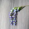 Nuevo Carrillón de Viento de Pesca de 2 Púas Flor de Campana Boda Colgante de Techo Lirio del Valle Centro Comercial Colgante de Pared Cascada Paisajismo Flor de la Mañana Flor Artificial