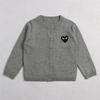 Outono Verão roupas infantis pequenas pequeno amor bordado doce cardigan meninos e meninas algodão cardigan