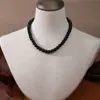 Collar de Perlas Redondas Perfectas Resistente Ligero para Mujer Estilo Ins de Gama Alta Elegante Versátil Moda Nicho Cadena para Clavícula de Perla de Concha Imitación