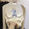 Camiseta interior térmica de forro polar doble cara para niñas, estilo otoño e invierno, cuello semi-alto, camiseta de manga larga rosa para niños, top para bebé niña