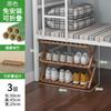 Zapatero de interior para el hogar, elegante y plegable, de bambú, para dormitorio, habitación de alquiler, puerta de almacenamiento.