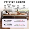 Cama Dobrável com Estofamento Macio e Placa Rígida, Cama de Solteiro 1,2m, Cama Temporária para Hóspedes, Cama de Babá, Novo Tipo de Cama Temporária para Dormitório