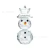 Anjo Pequeno Boneco de Neve Ornamento de Cristal Pingente Artesanato Criativo Presente para Amigos Fornecedor Fabricante Transfronteiriço Amazon