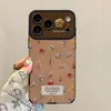 Cordón con pegatina floral apto para funda de teléfono Apple 18pm iphone17 nuevo de mujer 16 retro 15 Otoño/Invierno 13 mujeres