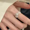 Versión Coreana del Anillo de la Rueda de la Fortuna Feliz para Mujer, Diseño de Nicho, Retro, Gama Alta, Estilo Lindo, Abierto, Anillo Ajustable para Dedo Índice