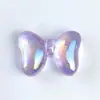 Electrochapado Acrílico Transparente UV Corbata de Moño Gruesa Cadena para Teléfono Móvil DIY Accesorios para el Cabello Agujero Recto Cuentas Sueltas Accesorios de Joyería Material Cuentas