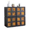Gabinete Cubeta de Hilo Xiangyun Vintage Gabinete para TV Módulo de Madera Maciza Gabinete Combinado Gabinete con Puerta de Tarjeta Mesita de Noche Antigua Estilo Nuevo Chino para Sala de Estar
