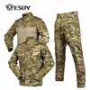 Uniforme Camuflado Táctico Deportivo para Exteriores Esdy Chaqueta de Asalto para Hombre Conjunto de Tres Piezas Ak Cortavientos y Resistente al Desgaste Uniforme de Entrenamiento