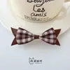 Tela de accesorio de moño de cola de golondrina a cuadros clásica para bolsos, zapatos, sombreros y accesorios de ropa DIY