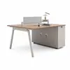 Escritorio de Oficina Moderno y Sencillo Set de Escritorio y Silla para Empleado Estación de Trabajo Sencilla para Empleado Escritorio para Estudio en Casa Escritorio de Computadora