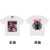 [Transfronterizo 220g] Marca Trendy Americana Vlone Jerry Big V Camiseta Casual Calle Alta Calle Street Pareja Manga Corta Vtg