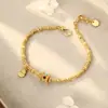 Pulsera de calabaza de transferencia, moderna y elegante, con un nuevo diseño de estilo chino, delicada y versátil, lujo ligero, joyería de estilo nacional, disponible para venta al por mayor