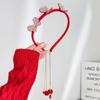 Diadema de borlas de moda nacional para niños, diadema de princesa para niña, traje Tang, pasador de ropa festiva, accesorios para el cabello de niña de Año Nuevo, diadema