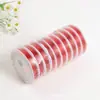 Atacado corda elástica de cristal transparente com contas cordão para pulseira diy contas de âmbar linha para contas linha elástica transparente redonda
