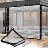 Lona Impermeable Transparente para Cerramiento de Patio Lona con Cuerda y Ojales Cubierta para Gallinero Invernadero Jardín