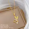 [Acero de Titanio] Perla Golondrina Personalizada Lujo Ligero Temperamento Magnífico Collar Completamente de Diamante Cadena de Clavícula Más Fácil de Combinar para Mujer Cadena de Acero de Titanio