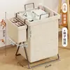 Cesta de ropa sucia con tapa, cesta de almacenamiento de ropa sucia plegable, cesta de lavandería para baño, cesta de almacenamiento de ropa de gran capacidad para baño