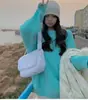 Suéter Pulóver de Punto con Cuello Redondo Transfronterizo Europeo y Americano Nuevo Estilo Otoño e Invierno 2026 Moda Simple Holgado de Color Sólido para Mujer