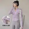Chaqueta Deportiva Casual para Correr Secado Rápido Transpirable Adelgazante Manga Larga Ropa para Gimnasio Pilates Yoga Top para Mujer
