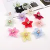 Ropa de Moda Pendientes Accesorios para el Cabello Accesorios de Joyería DIY Broche Pinza para el Cabello Decoraciones Perlas Tela de Malla Flores Venta al por Mayor