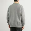 Suéter Henley Americano de Outono e Inverno Suéter Masculino Americano Retrô Casual Estilo Preguiçoso Suéter Tricotado Suéter Masculino de Cor Sólida