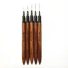 Pluma de dibujo de arte de uñas de alta gama transfronteriza, varilla de sándalo profesional, tubo de aguja, pluma de dibujo muy fina, pluma Goubi francesa para pintar larga y corta