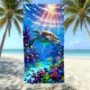 Toalha de Praia de Microfibra Transfronteiriça com Logotipo Personalizado, Absorvente de Água, Secagem Rápida, Toalha de Banho com Veludo Impresso Dupla Face, Feita Sob Medida para Comércio Exterior