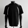 Camiseta de Manga Curta Estilo Americano para Homens, Corte Solto, Tamanho Grande, Verão 2026, Marca Americana da Moda, Top Fresco e Estiloso
