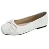Zapatos de tacón bajo cuadrados estilo dulce para mujer, nueva colección otoño 2026, Mary Janes con lazo francés con diseño que aumenta la altura, zapatos de tacón versátiles
