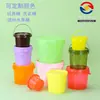 Cubo de Plástico Sellado de Grado Alimenticio Transfronterizo, Cuadrado con Tapa, Cubo Espesado para Té de Leche, Cubo Químico, Empaque para Snacks de Frutas