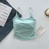 Estilo Lujuria Pura Diseño Dulce y Picante Camisola Plisada para Mujer con Almohadillas para el Busto, Ropa Interior y Exterior de Una Copa Hermoso Top de Espalda para Mujer