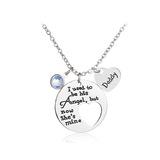 Accesorios de moda europeos y americanos, regalo para papá, collar con letras y corazón de diamantes, artículo popular de Aliexpress.
