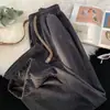 Calça de Veludo Cotelê Masculina Primavera e Outono Estilo Japonês Retro Cordão na Cintura Calça Esportiva Perna Larga Solta Calça Reta Casual