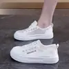 Zapatos de Lona RL220 para Mujer Suela Gruesa 2026 Primavera Nuevos Versátiles Plataforma que Aumenta la Altura Malla Transpirable Zapatos Blancos
