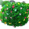 Decoraciones de Cubierta para Plantas Verdes de Exterior, Bolas Artificiales de Plantas Verdes, Decoraciones de Eucalipto, Bolas de Hierba de Milán