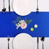 Fornecimento de fábrica cetim cetim cetim mesa runner hotel casamento moderno estilo nórdico toalha de mesa decoração de cor sólida tapete de mesa de chá