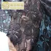 Yuchang pequeno fresco micro-transparente grosso alta elasticidade renda Jinan tecido para vestido roupas tecido acessórios fabricantes em estoque