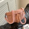 Bolsa Feminina de Tecido de Nylon 2026 Novo Verão Estilo Nicho Francês Bolsa de Ombro Único Transversal Bolsa Selim Popular de Alta Qualidade