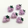 Accesorios para Suéteres de Otoño Transfronterizos Fieltro de Lana Hecho a Mano Uva Morada Fruta Cítrica Adornos de Dibujos Animados Accesorios para Manualidades