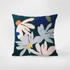 Almohada Rectangular de Ante Floral Silencioso Nórdico para Coche, Sofá, Sala de Estar, Habitación Modelo Funda de Cojín de Cintura de Ante Cojín