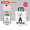 Bolsa de Papel Kraft para Café Desechable Bolsa para Tienda de Té con Leche Bolsa de Empaque para Llevar Taza de Plástico PET para Bebidas Frías Logo