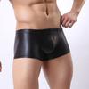 Fornecimento transfronteiriço Europa e Estados Unidos comércio exterior quente sexy roupa íntima sexy masculino couro envernizado shorts jogo fabricantes vendas diretas