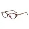 Gafas de Miopía Negras con Montura Cat-Eye para Mujer, Gafas Lisas de Alta Gama para Rostros Cuadrados y Redondos, Se Pueden Equipar con Lentes Graduadas que Cambian de Color